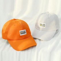 폴리 라벨패치 대학생 캐쥬얼룩 볼캡 여친룩 패션모자