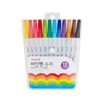 모나미 SP351 싸인펜 351 수성싸인펜, 12색세트