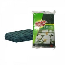 socean 오래가는 세척력 찌든때 다용도 수세미 5장 더티스크럽 패드 탄냄비세척 디쉬워싱패드 욕실바닥청소솔 식
