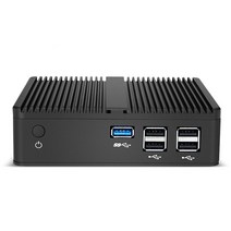 팬리스 미니 PC 인텔 셀러론 J1900 N2830 4GB/8GB RAM 64GB/128GB SSD 2.4G WiFi 기가비트 이더넷 지원 Windows 7/8/10 Linux, [01] NO RAM NO SSD NoWIFI, [01] Intel Celeron 3205U