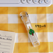 환이몰 심자국없는 다회용 투명스테이플러 2P 내장클립8개, 투명소나무