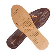 남자와 여자에 대 한 플랫 발 아치 지원 정형 외과 실리콘 깔창에 대 한 2PCS 가죽 Orthotics 깔 창