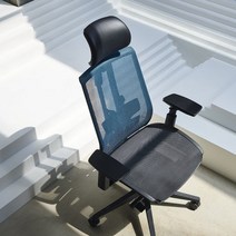 듀오백 D3에어로 D3-HM Airo 풀메쉬의자 일반베이스 사무용 컴퓨터 게이밍 공부 책상(시공)D3-HM, 그레이_일반 베이스