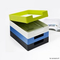 a4 이면지함 적층형 서류트레이 지류함 a4용지보관함, 색상_아이보리