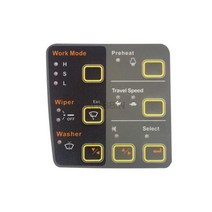 현대 200 215 305 -7 굴삭기 에어컨 제어판 계기 스티커 소 표시, 04 C sticker