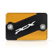 pcx부품알루미늄 프론트 브레이크 액 탱크 리저버 커버 오일 캡 오토바이 액세서리 혼다, 금