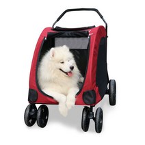 강아지유모차 개모차 대형견 중형견 애견 유모차, 블루