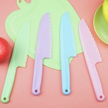 안전인증 어린이칼 유아안전칼 빵칼 플라스틱칼 아동요리칼 어린이안전칼, 핑크-중