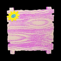 (디머스) 교실 게시판 환경 구성 꾸미기 폼아트 스치로폼 모양판 나무 우드판 분홍(소)