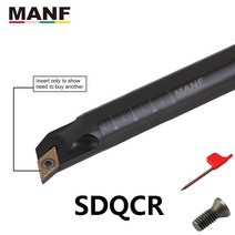 Manf 8mm10mm s16q-sdqcr07 선삭 공구 보링 바 절삭 공구 홀더 dcmt0711 인덱서블 인서트용 나사 클램핑 호더, s20r-sdqcl11