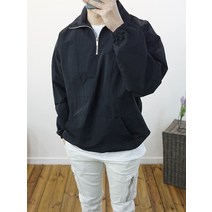 클래식 엔터 오버핏 생활방수 아노락 헨리넥티셔츠