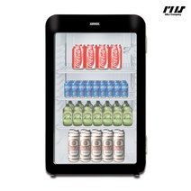 씽씽코리아 냉장쇼케이스 XLS-106 RED SILVER BLACK 음료수냉장고, XLS-106 BLACK