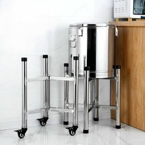 소쿠리 운반카 레스토랑 육수통 냄비 스텐 이동식, 직경 42cm 바퀴형