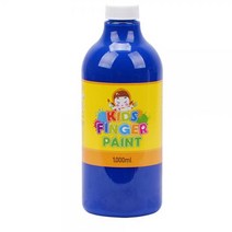 핑거페인트 키즈맘아트 키즈 1000ml 낱색 물감 물감놀이 유아물감, 노랑