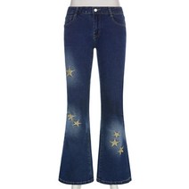 나팔 바지 여성 편한 청 부츠컷 팬츠 waatfaak streetwear star y2k 청바지 빈티지 로우 웨이스트 카고 바지 엄마 데님 자르기 플레어 청바지 여성 로우라이즈