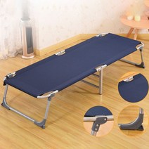 접이식 싱글 침대 낮잠 침대 183x34x63cm 휴대용 캔버스 침대 군사 침대 재난 완화 침대 정오 침대, Doublelayer fabric