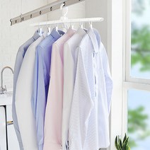 윈프라이스 접이식 논슬립 옷걸이 행거, 화이트, 1개