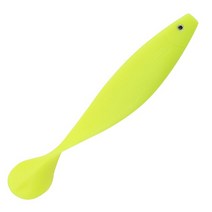 떡밥 투척기 Exceepand 낚시 루어 235mm 70g 심해 소프트 플라스틱 미끼 배스 베이트 파이크 패들 테일 고, 02 Yellow