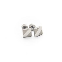 사각 디자인 S.STEEL 피어싱 (1EA)