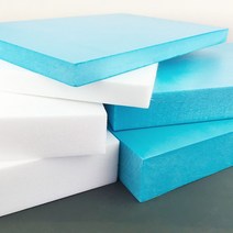 고밀도 단열재 충격방지 폼포드 압축스티로폼 포장재, 블루폼보드 50x60x2 cm 4매