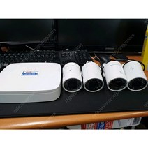 가정용CCTV 사무실CCTV 매장용감시카메라 HD녹화기와HD방수외부카메라4개세트(실외용)판매 합니다^^, 없음