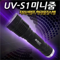 로버스트 UV-S1미니줌 손전등 블랙라이트 자외선램프 형광물질식별 지폐감별 보라써치 후레쉬