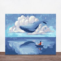 위메이크 페인팅 DIY 명화그리기 세트 고래의 항해 50x40