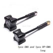 차량안테나 자동차안테나 TRIUMPH-Black Sheep BlackSheep 5.G 안테나 RP SMA 클로버 3 블레이드 송신기 버, 03 1 RPSMA 1 SMA long