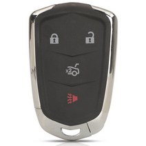 Jingyuqin 스마트 원격 제어 자동차 키 쉘 케이스 버튼 3 개 4 5 6 캐딜락 SRX CTS ATS XTS 에스컬레이드 ESV, 4 Buttons