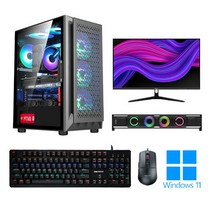 포유컴퓨터 게이밍 조립 PC 모니터 풀세트 컴퓨터 본체 최신 롤 배그 고사양 윈도우, FY-11, 06. 선택없음