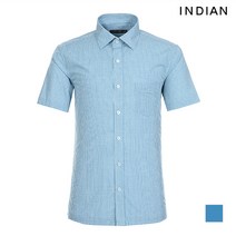 인디안 INDIAN 미니 체크 원포켓 반팔 셔츠__MIKNSUM3121