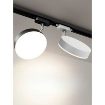 레일 핀조명 카페 박물관 교회 쇼케이스 무대 갤러리, 소형 105mm (화이트 쉘) 12W전구색