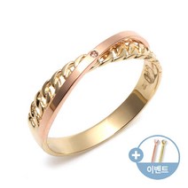 [비앤비골드]14K18K 체인 웨이브 반지 NPM18985
