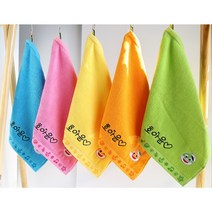 무료이름인쇄 핑크퐁 아기상어 마린 핸드타월 5매 어린이집수건 고리수건, 5장, 5종세트