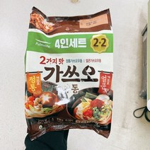 풀무원 2가지맛 가쓰오 우동 4인세트 920g, 아이스박스포장