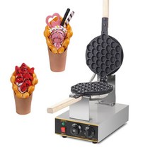 홍콩 에그와플 메이커 상업 전기 110V 220V 계란 거품 와플 기계 eggettes 철 케이크 오븐, Normal bubble waffle+110V+UK