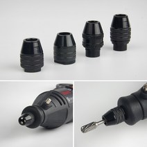 키레스척 드릴 스텝 백텝 2pcs 0.3-3.2mm 멀티 척 dremel 로터리 도구 용 키리스 키리스 비트 척 어댑터 변환기 미니 범용 척, 짧은 꼬리 m8x0.75mm