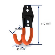 실내 자전거 거치대 정비대 지지대 벽 마운트 세우는거, 주황색 작은 고리B, 협동사