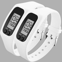 포모어 스포츠 만보기 시계, 화이트, 2개