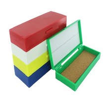 플라스틱 슬라이드 글라스 보관함 박스 트레이 5개세트