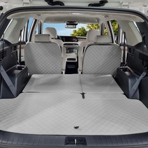 아이빌 현대 팰리세이드 신형퀼팅 4D 자동차 트렁크매트   2열등받이 풀세트, 8인승 자동폴딩, 블랙 블랙