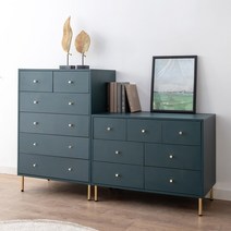 인디우드 비바 골드 3단 5단 대형 와이드 서랍장 시리즈, 1000 화이트