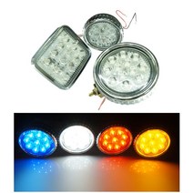 안전제일 차량용 LED 안개등 램프 고휘도 9발 윙바디 트레일러 경광등 사이드램프 캠핑 카 주행등 LED전구 LAMP 12V24V 겸용 / 국산, 레드 LED 6068