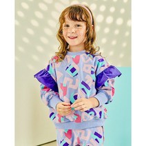 아베끄뚜아 시흥점 아뚜아 한글폰트플레이프릴스웨트셔츠, 퍼플