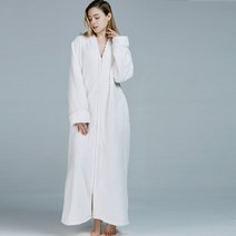 더자카 빅프리 플란넬 가운 L, 화이트, 1개