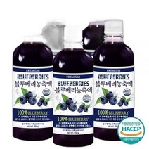 푸른들판 미국산 블루베리 농축액 원액 주스 100% 무설탕 650gx5병, 상세페이지 참조, 상세페이지 참조