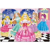 아트박스/퍼즐사랑 49 64 랜덤조각 판퍼즐 - 공주의 파티, 단품, 옵션선택:본품
