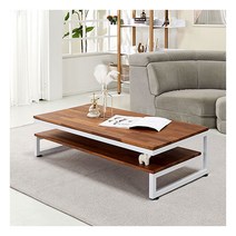 [까사라움] 다용도 낮은 쇼파 다온 320테이블 [대], 상판선택:참죽 / 전체색:골드