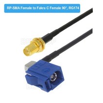 자동차gps 네비게이션 차량용 GPS 안테나 연장 코드 RF 동축 케이블 피그테일 RAL5005 Fakra C 수암SMA 암 잭 RG174 어댑터, RPSMAF to FakraC F90_0.15M