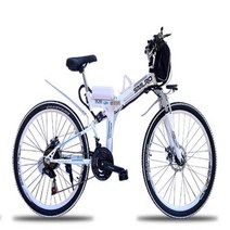 40 KMH 60KM 500W 48V 전기 자전거 산악 Ebike 크루즈 컨트롤 접이식 휴대용 스마트 성인 전기자전거 크루즈컨트롤 바이크, GS04 White
